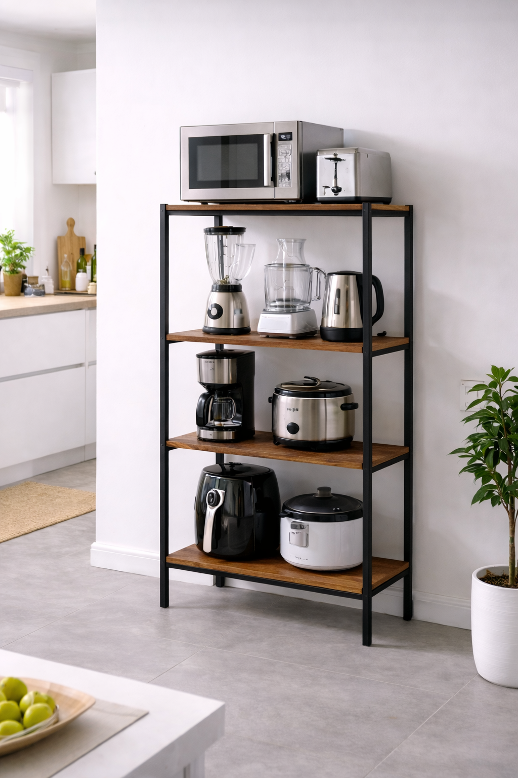 Multi-Tier Appliance Shelf