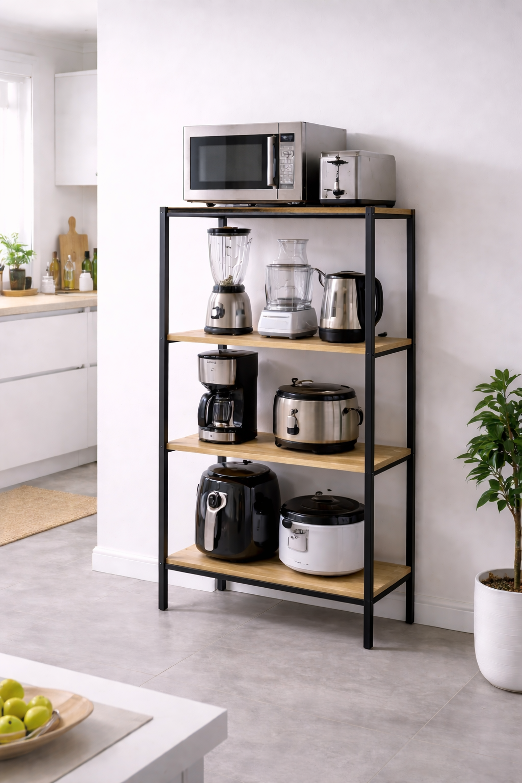 Multi-Tier Appliance Shelf