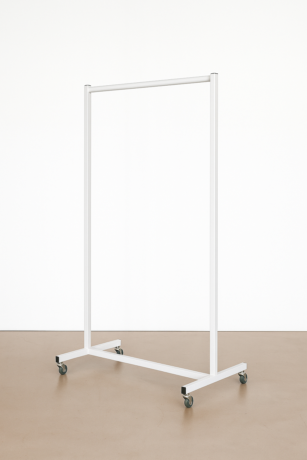  Metal Clothes Stand, Easy Assembly , Space-Saving Organizer for Home, Bedroom & Laundry Room,  Wheel casters for portability