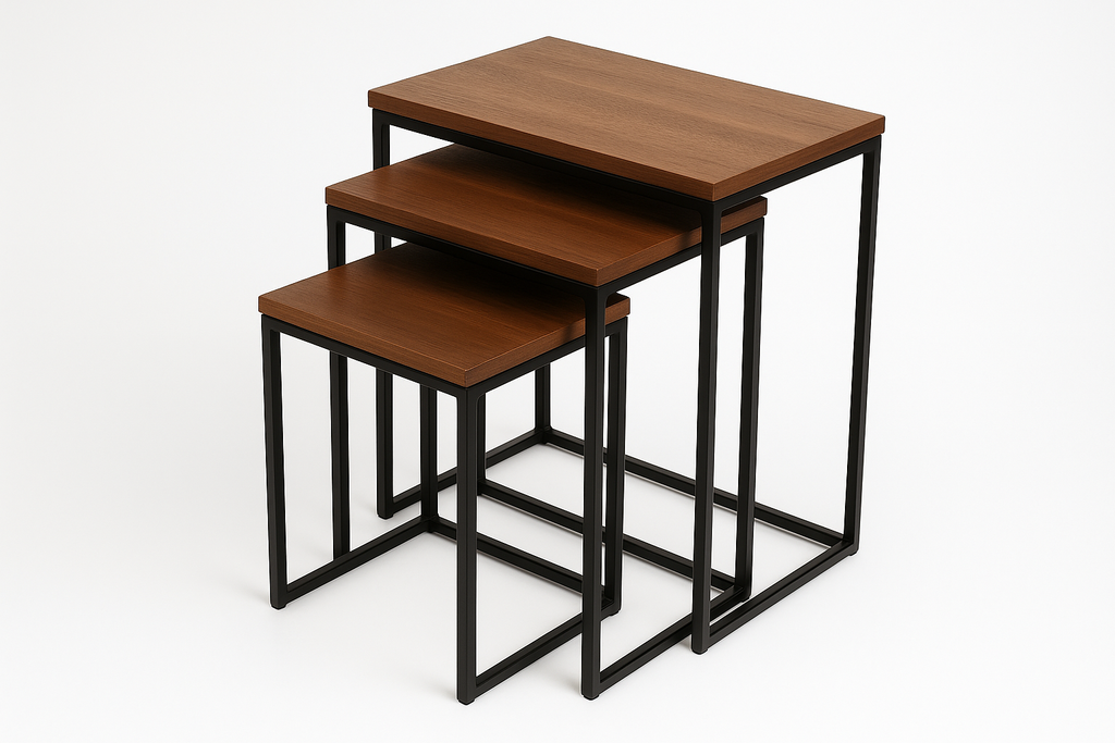  Luxury Nesting Tables 3 in 1 set Compact Modern Design for Space Saving for Any Room Model Office